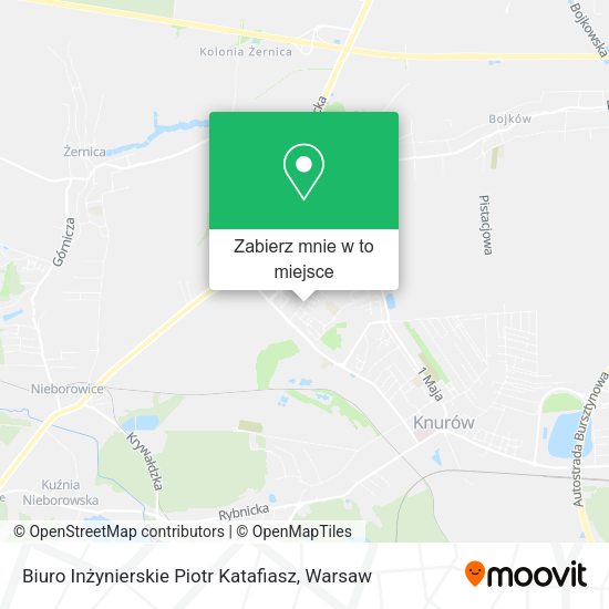 Mapa Biuro Inżynierskie Piotr Katafiasz