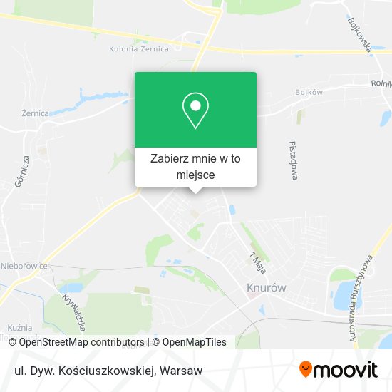 Mapa ul. Dyw. Kościuszkowskiej