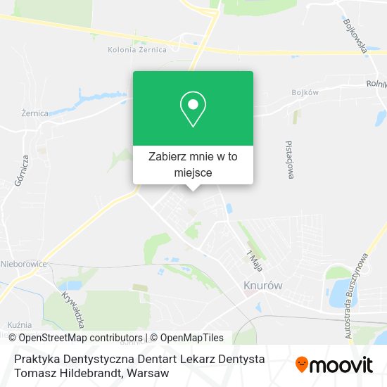 Mapa Praktyka Dentystyczna Dentart Lekarz Dentysta Tomasz Hildebrandt