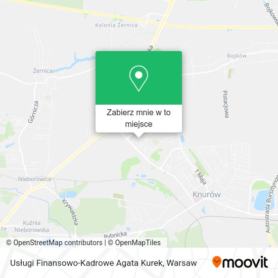 Mapa Usługi Finansowo-Kadrowe Agata Kurek