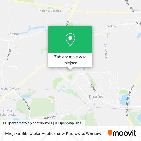 Mapa Miejska Biblioteka Publiczna w Knurowie