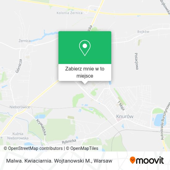 Mapa Malwa. Kwiaciarnia. Wojtanowski M.