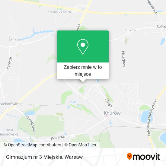 Mapa Gimnazjum nr 3 Miejskie