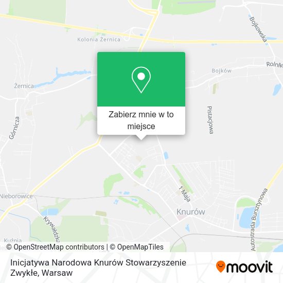 Mapa Inicjatywa Narodowa Knurów Stowarzyszenie Zwykłe