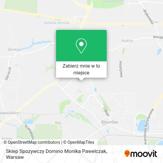 Mapa Sklep Spozywczy Domino Monika Pawelczak