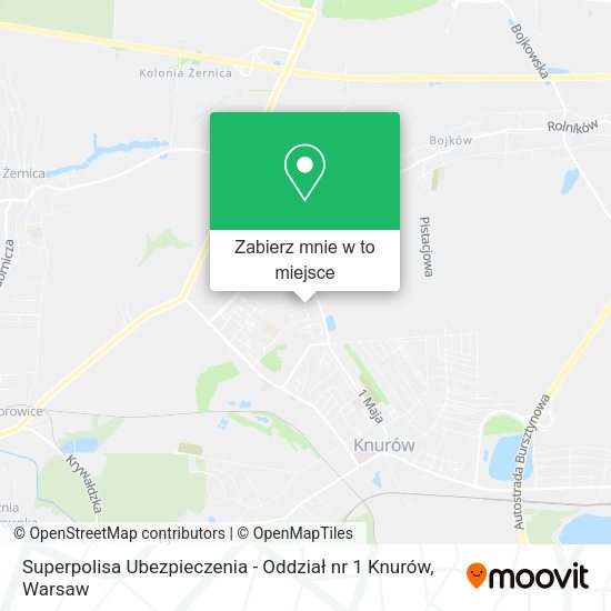 Mapa Superpolisa Ubezpieczenia - Oddział nr 1 Knurów