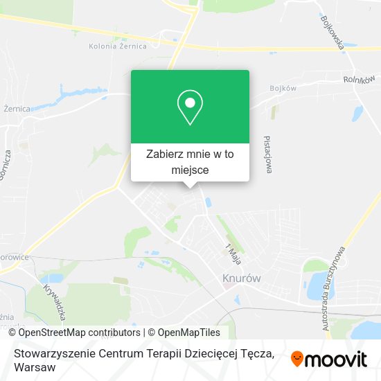 Mapa Stowarzyszenie Centrum Terapii Dziecięcej Tęcza