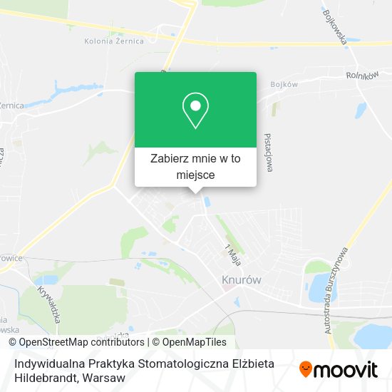 Mapa Indywidualna Praktyka Stomatologiczna Elżbieta Hildebrandt