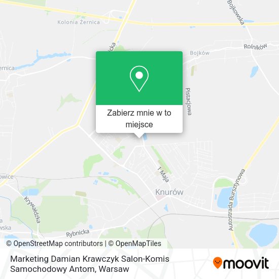 Mapa Marketing Damian Krawczyk Salon-Komis Samochodowy Antom