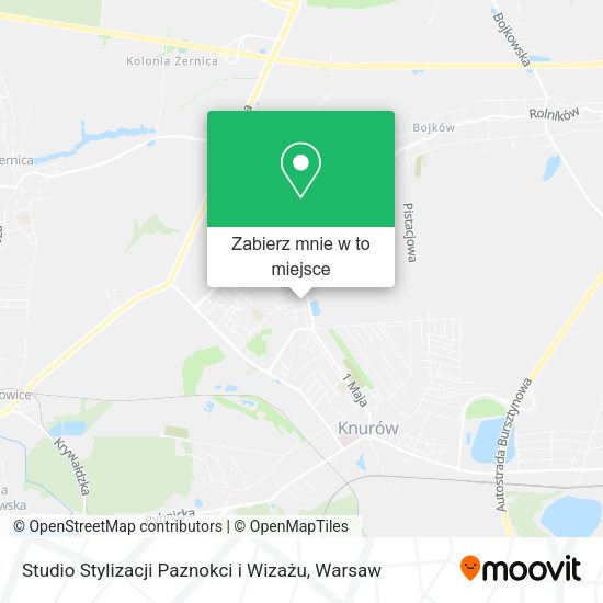 Mapa Studio Stylizacji Paznokci i Wizażu