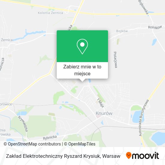 Mapa Zakład Elektrotechniczny Ryszard Krysiuk