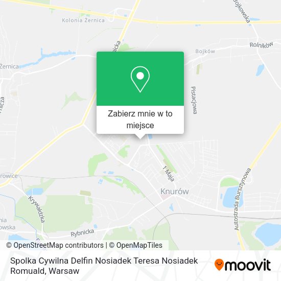 Mapa Spolka Cywilna Delfin Nosiadek Teresa Nosiadek Romuald