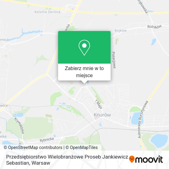 Mapa Przedsiębiorstwo Wielobranżowe Proseb Jankiewicz Sebastian