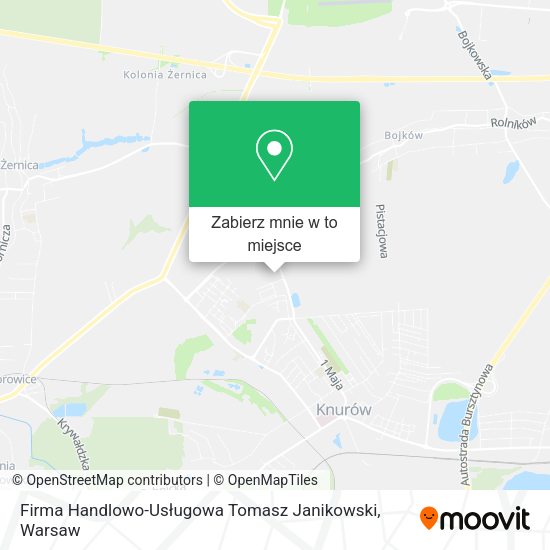 Mapa Firma Handlowo-Usługowa Tomasz Janikowski