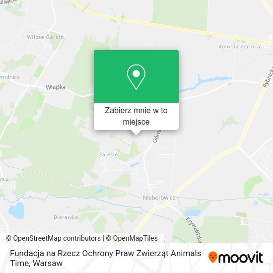 Mapa Fundacja na Rzecz Ochrony Praw Zwierząt Animals Time