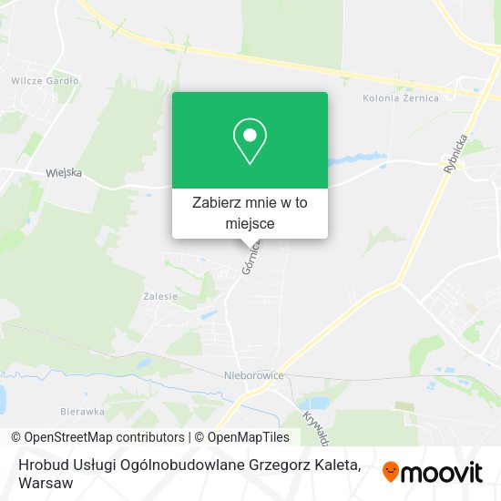 Mapa Hrobud Usługi Ogólnobudowlane Grzegorz Kaleta