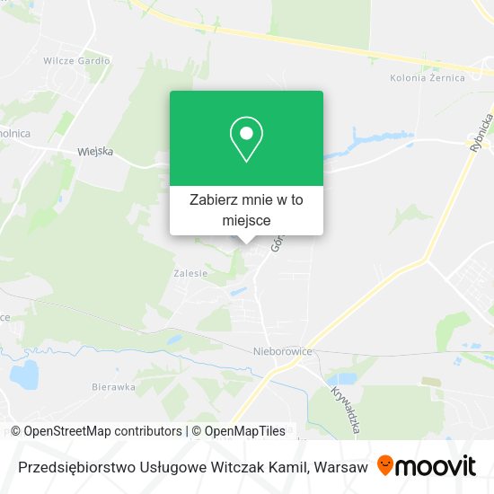 Mapa Przedsiębiorstwo Usługowe Witczak Kamil