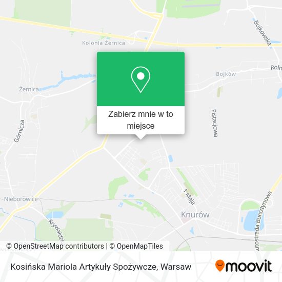 Mapa Kosińska Mariola Artykuły Spożywcze