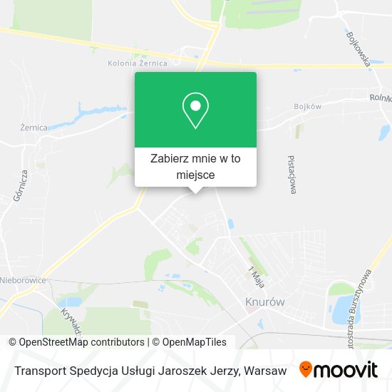 Mapa Transport Spedycja Usługi Jaroszek Jerzy