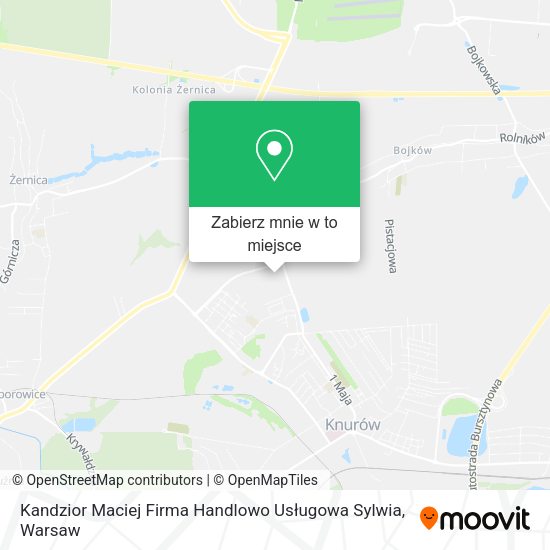 Mapa Kandzior Maciej Firma Handlowo Usługowa Sylwia