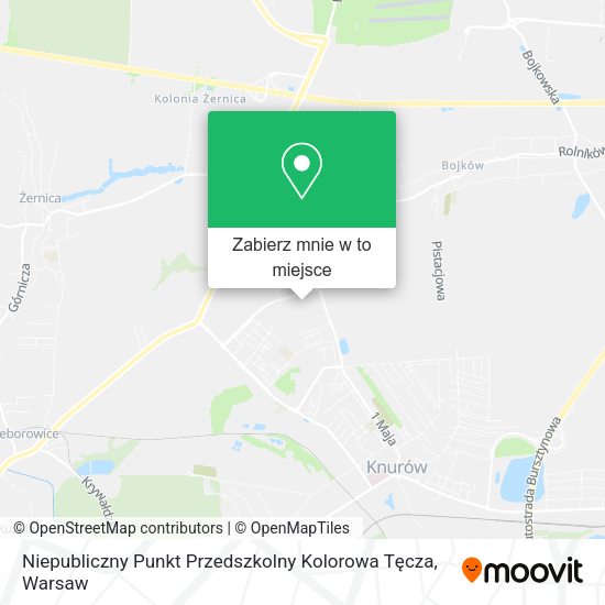 Mapa Niepubliczny Punkt Przedszkolny Kolorowa Tęcza