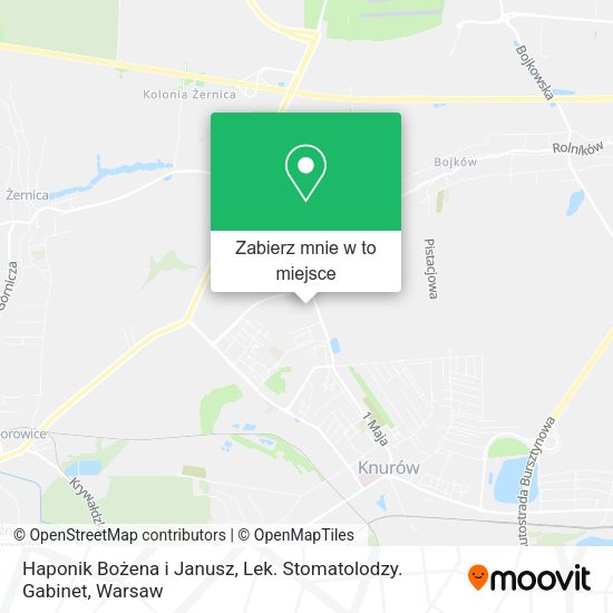 Mapa Haponik Bożena i Janusz, Lek. Stomatolodzy. Gabinet