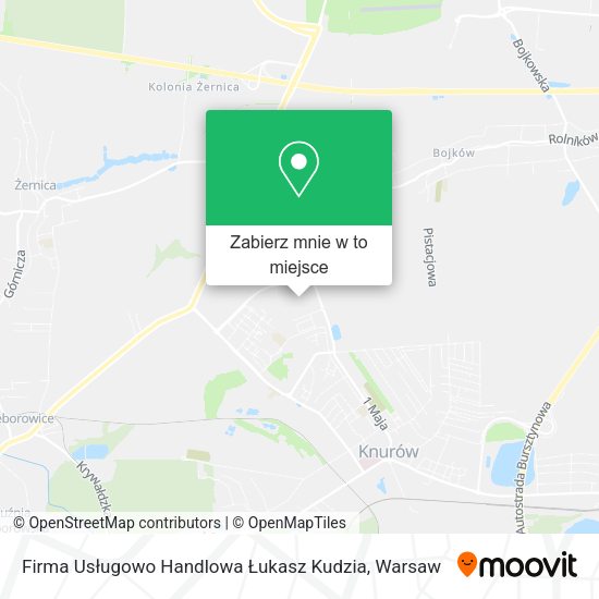 Mapa Firma Usługowo Handlowa Łukasz Kudzia