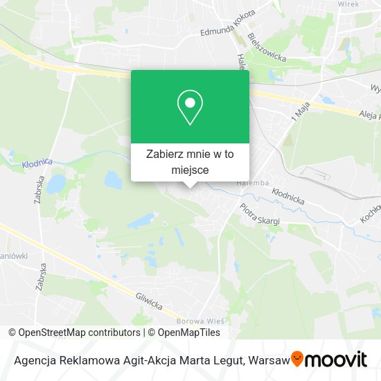 Mapa Agencja Reklamowa Agit-Akcja Marta Legut