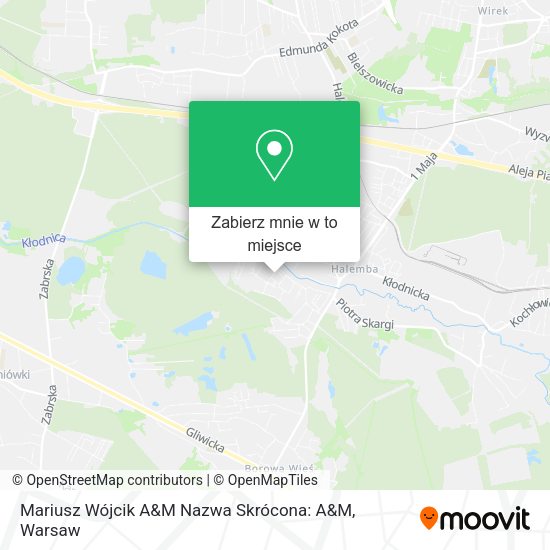 Mapa Mariusz Wójcik A&M Nazwa Skrócona: A&M