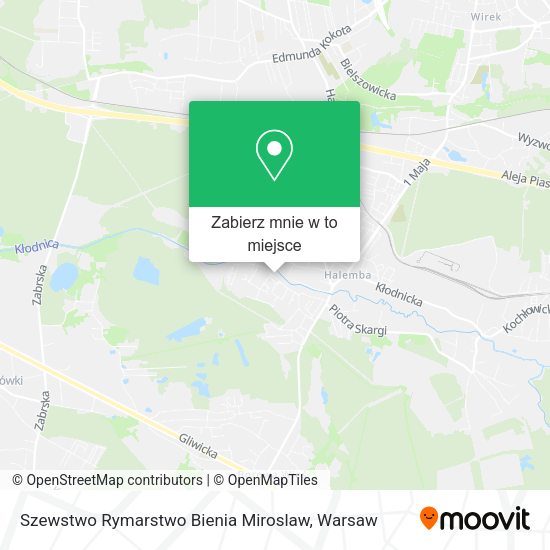 Mapa Szewstwo Rymarstwo Bienia Miroslaw