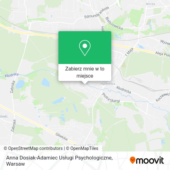 Mapa Anna Dosiak-Adamiec Usługi Psychologiczne