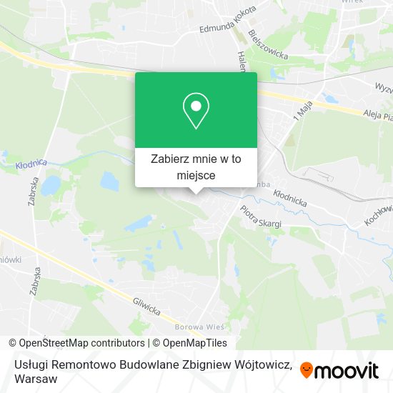 Mapa Usługi Remontowo Budowlane Zbigniew Wójtowicz