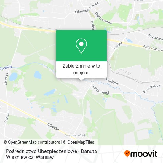 Mapa Pośrednictwo Ubezpieczeniowe - Danuta Wiszniewicz