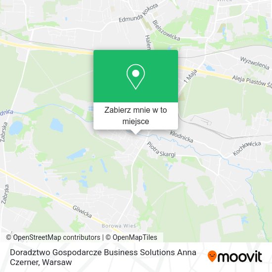 Mapa Doradztwo Gospodarcze Business Solutions Anna Czerner