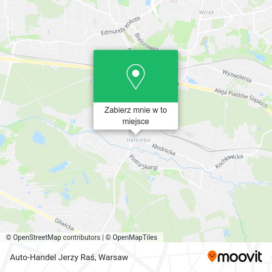 Mapa Auto-Handel Jerzy Raś