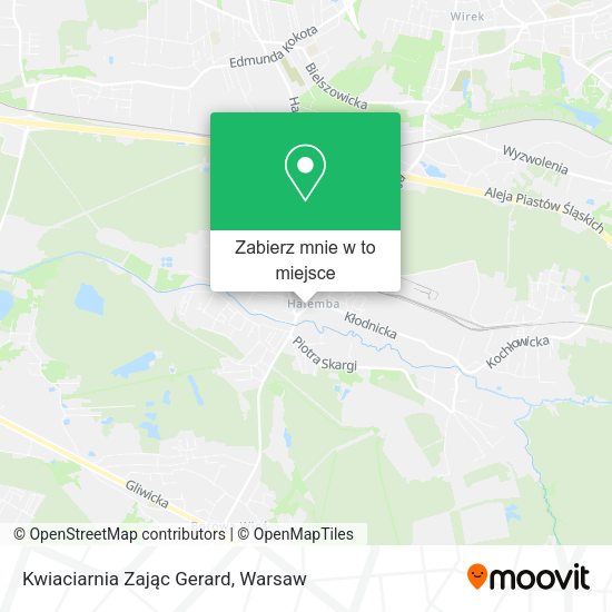 Mapa Kwiaciarnia Zając Gerard