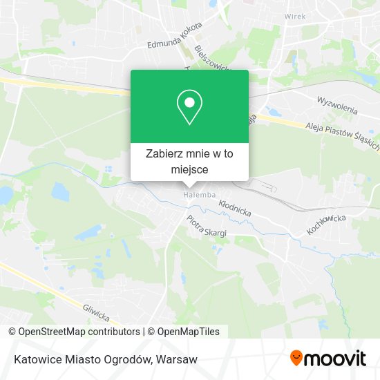 Mapa Katowice Miasto Ogrodów