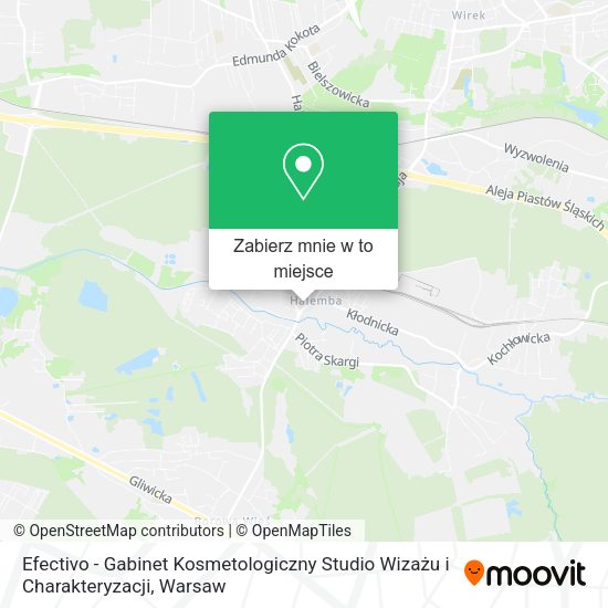 Mapa Efectivo - Gabinet Kosmetologiczny Studio Wizażu i Charakteryzacji