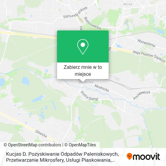 Mapa Kucjas D. Pozyskiwanie Odpadów Paleniskowych, Przetwarzanie Mikrosfery, Usługi Piaskowania