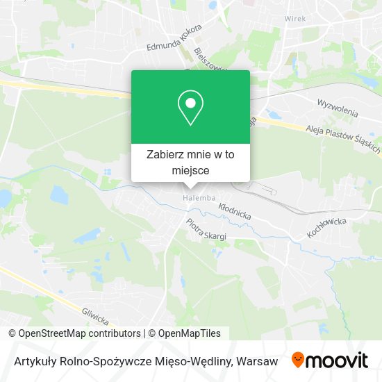 Mapa Artykuły Rolno-Spożywcze Mięso-Wędliny