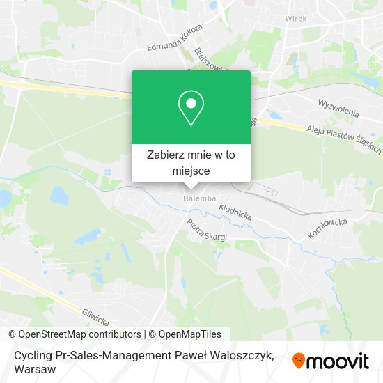 Mapa Cycling Pr-Sales-Management Paweł Waloszczyk