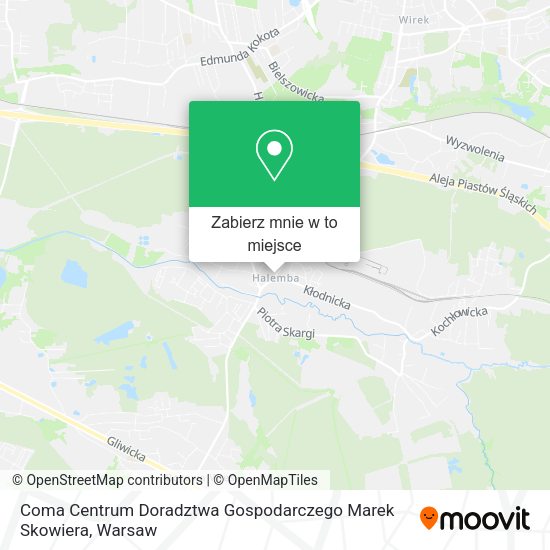 Mapa Coma Centrum Doradztwa Gospodarczego Marek Skowiera