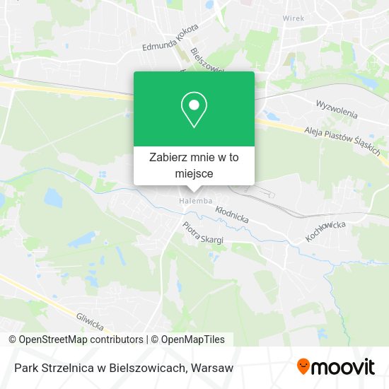 Mapa Park Strzelnica w Bielszowicach