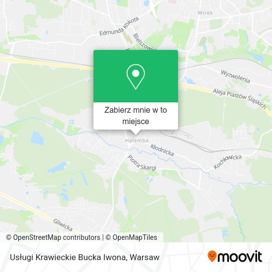 Mapa Usługi Krawieckie Bucka Iwona