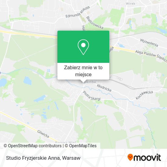 Mapa Studio Fryzjerskie Anna