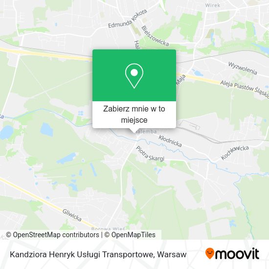 Mapa Kandziora Henryk Usługi Transportowe