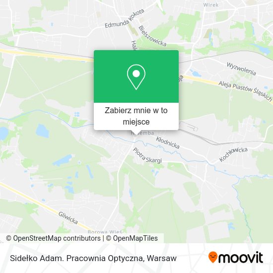 Mapa Sidełko Adam. Pracownia Optyczna