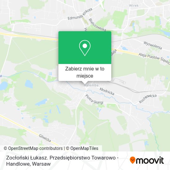 Mapa Zocłoński Łukasz. Przedsiębiorstwo Towarowo - Handlowe