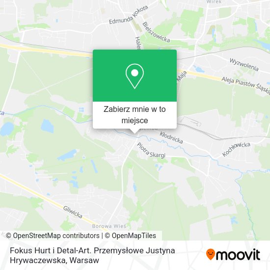 Mapa Fokus Hurt i Detal-Art. Przemysłowe Justyna Hrywaczewska