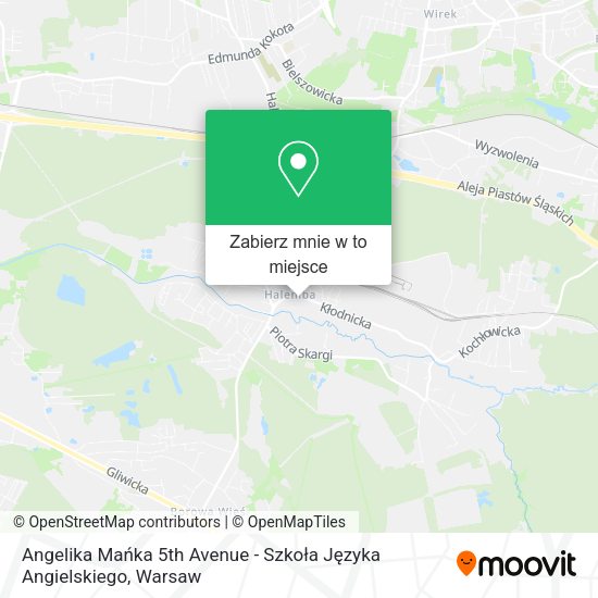 Mapa Angelika Mańka 5th Avenue - Szkoła Języka Angielskiego